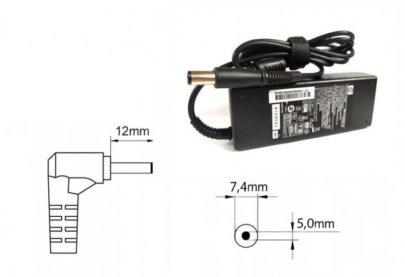 Оригинальная зарядка (блок питания) для ноутбуков HP Mini 5100 series, ADP-90WH B, 90W, штекер 7.4x5.0 мм