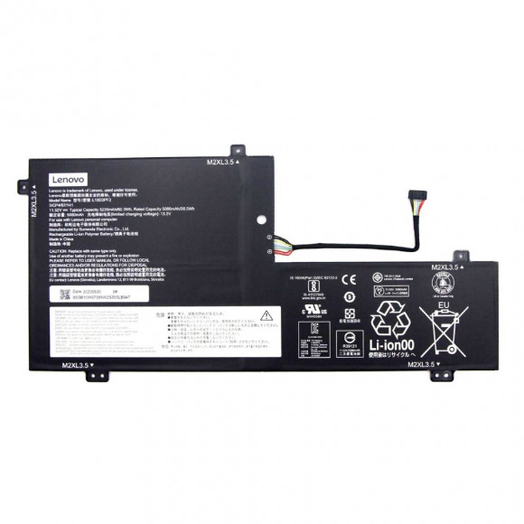 Аккумулятор для Lenovo (L18M3PFA, L18D3PF2) Yoga C740-15IML, 60.3Wh, 5235mAh, 11.52V