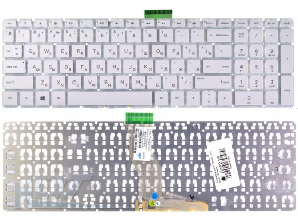 Клавиатура ноутбука HP Pavilion 15-BW, белая