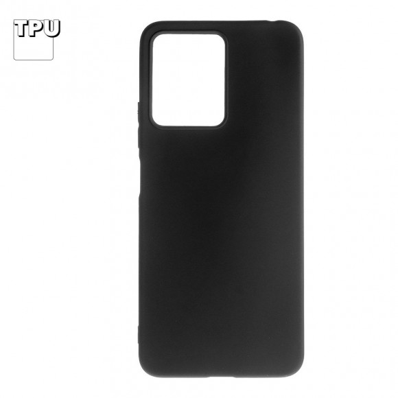 Силиконовый чехол "LP" для Xiaomi Redmi Note 12 4G TPU (черный непрозрачный) европакет