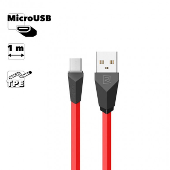 USB кабель Remax Alien Series Cable RC-030m MicroUSB, красный