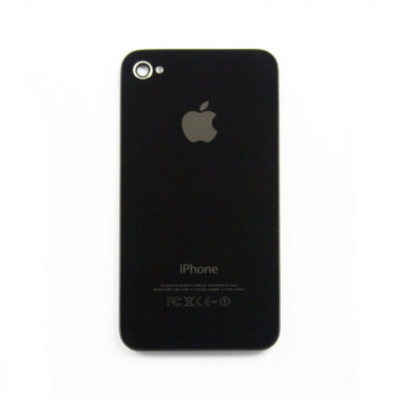 Задняя крышка корпуса для Apple iPhone 4, с кристаллом, черная