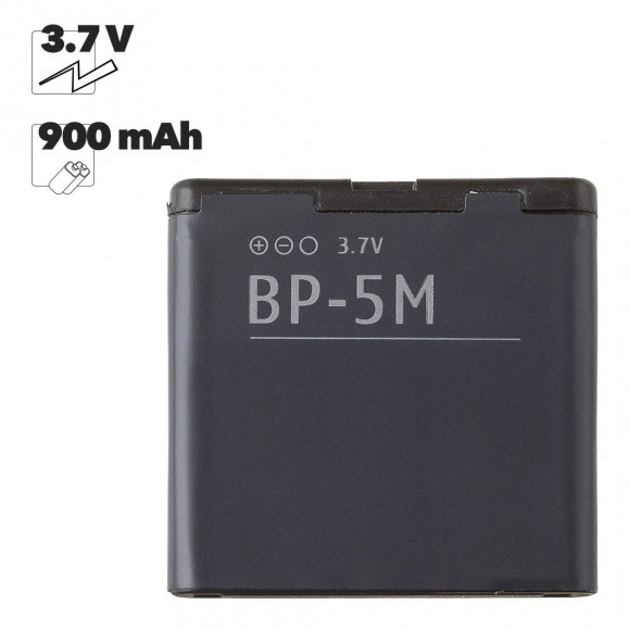 Аккумулятор (батарея) BP-5M для телефона Nokia 8600 Luna, 7390, 6500s, 6110n, 5700, 5610xm