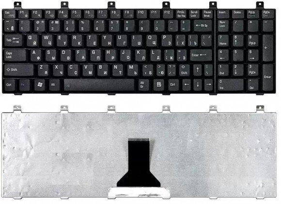 Клавиатура для ноутбука ноутбука Toshiba Satellite M60 M65 P100 P105, черная