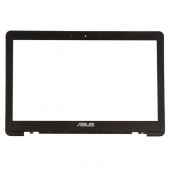Рамка экрана (рамка крышки матрицы, LCD Bezel) для ноутбука Asus E203MA черная, пластиковая. С разбора.