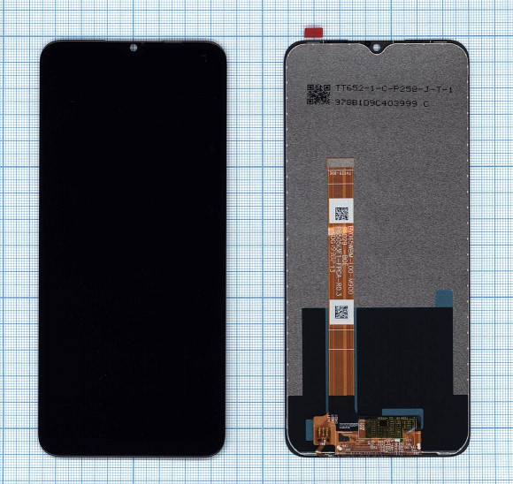 Модуль (матрица + тачскрин) для Realme 5, черный Модуль (матрица + тачскрин) для Realme 5, черный