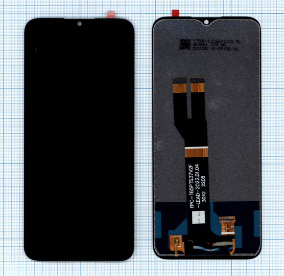 Дисплей для Nokia C21 Plus черный
