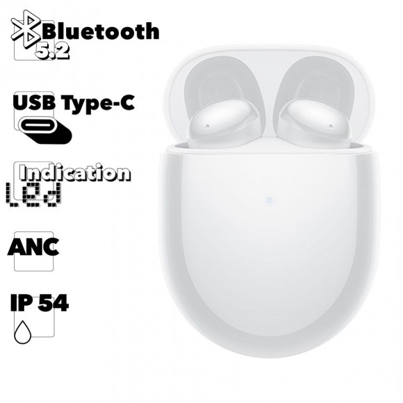 TWS Bluetooth гарнитура Xiaomi Redmi Buds 4 (белая)