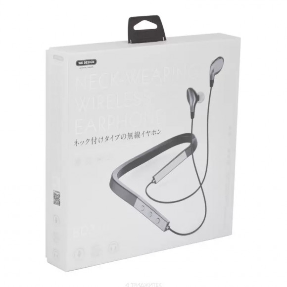 Bluetooth гарнитура WK BD370 стерео вставная спорт, черная Bluetooth гарнитура WK BD370 стерео вставная спорт, черная