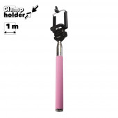Держатель телескопический монопод "LP" MPD-3 с отдельной Bluetooth кнопкой съемки, розовый (коробка) Держатель телескопический монопод "LP" MPD-3 с отдельной Bluetooth кнопкой съемки, розовый (коробка)