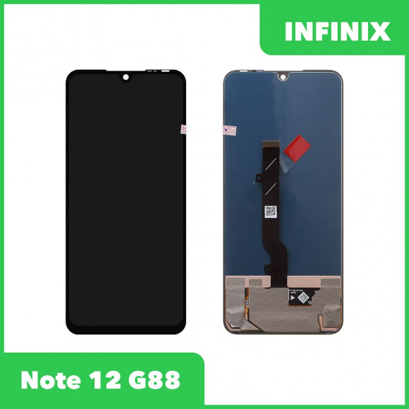 LCD дисплей для Infinix Note 12 G88 в сборе с тачскрином, 100% оригинал (черный)
