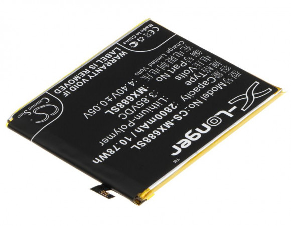 Аккумулятор (батарея) CS-MX688SL, BT68 для телефона Meizu M3S Mini, 3.85В, 2800мАч, 10.78Wh Аккумулятор (батарея) CS-MX688SL, BT68 для телефона Meizu M3S Mini, 3.85В, 2800мАч, 10.78Wh