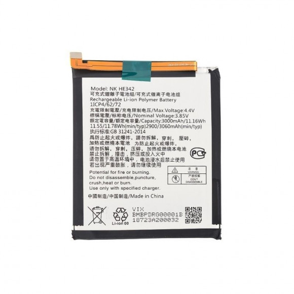 Аккумулятор (батарея) Vixion HE342, HE361 для телефона Nokia 5.1 Plus, 6.1Plus, 7.1 2018