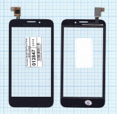 Сенсорное стекло (тачскрин) для Alcatel One Touch Snap 7025D, черный Сенсорное стекло (тачскрин) для Alcatel One Touch Snap 7025D, черный