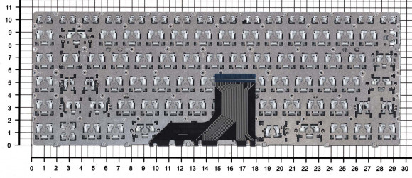 Клавиатура для ноутбука HP Envy 13-AD, серебристая с подсветкой