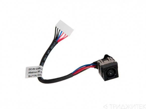 Разъем питания (зарядки) для ноутбука Dell Inspiron N5040, M5040, N5050, с кабелем