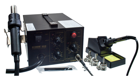 Паяльная станция Element 902 фен + паяльник
