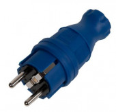 Евровилка прямая синяя 16А IP44 ОМЕГА IEK PKR01-016-2-K07 Евровилка прямая синяя 16А IP44 ОМЕГА IEK PKR01-016-2-K07