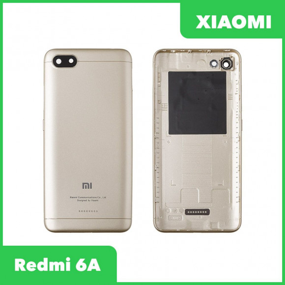 Задняя крышка корпуса для Xiaomi Redmi 6A, золотая