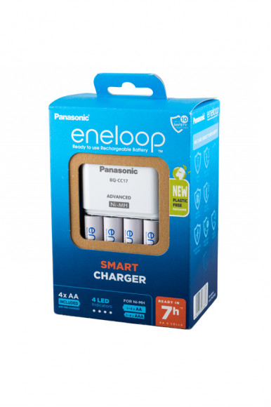 Зарядное Panasonic eneloop K-KJ17MCD40E Advanced Smart Charger + 4АА2000мАч BL1