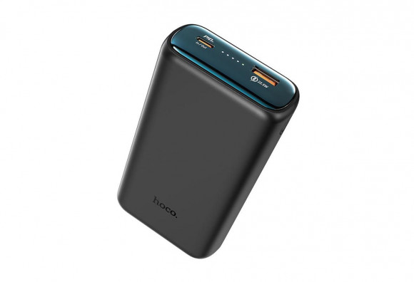Внешний аккумулятор Powerbank HOCO Q1A Kraft QC3.0, PD20, USB-A 22.5W, 20000mAh, черный