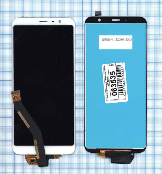Модуль (матрица + тачскрин) для Meizu M6T, белый