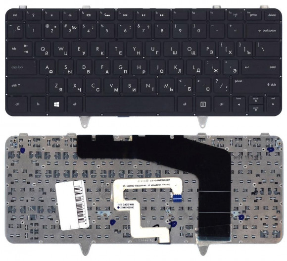 Клавиатура для ноутбука HP Envy 14-3000, черная с подсветкой
