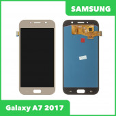 LCD дисплей для Samsung Galaxy A7 2017 SM-A720 в сборе с тачскрином (OLED), золото