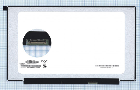 Матрица NT156FHM-N43 V8.0, 15.6", 1920x1080 (Full HD), 30 pin, светодиодная (LED), Slim (тонкая), матовая, без креплений Матрица NT156FHM-N43 V8.0, 15.6", 1920x1080 (Full HD), 30 pin, светодиодная (LED), Slim (тонкая), матовая, без креплений