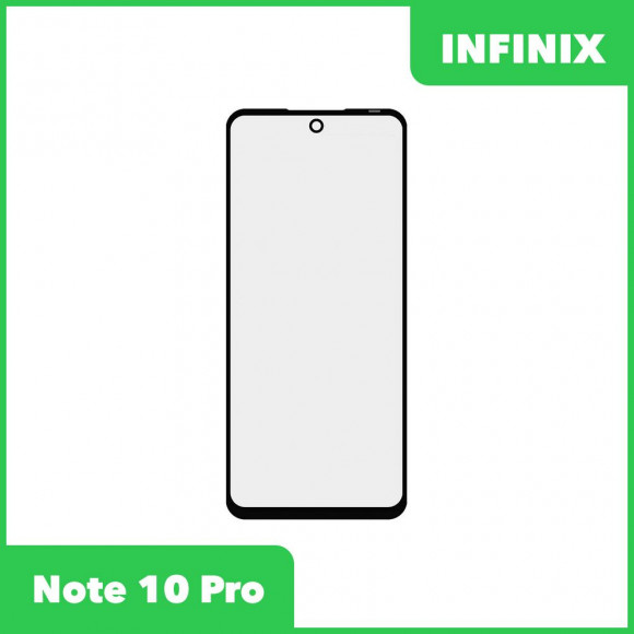 Стекло + OCA пленка для переклейки Infinix Note 10 Pro (черный)
