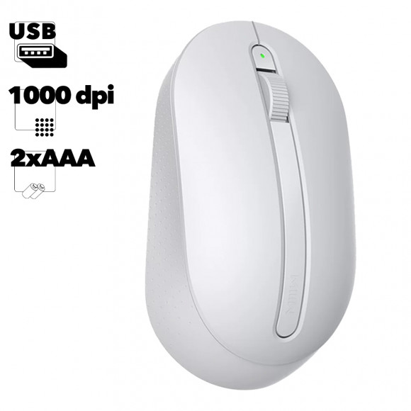 Мышь беспроводная Xiaomi MIIIW Wireless Office Mouse MWWM01 (белая)