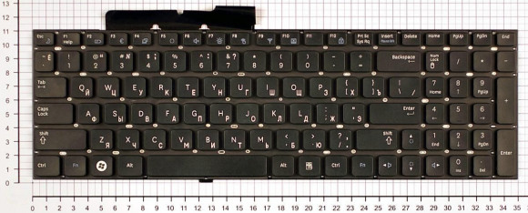 Клавиатура для ноутбука ноутбука Samsung RF510, RF511, черная Клавиатура для ноутбука ноутбука Samsung RF510, RF511, черная