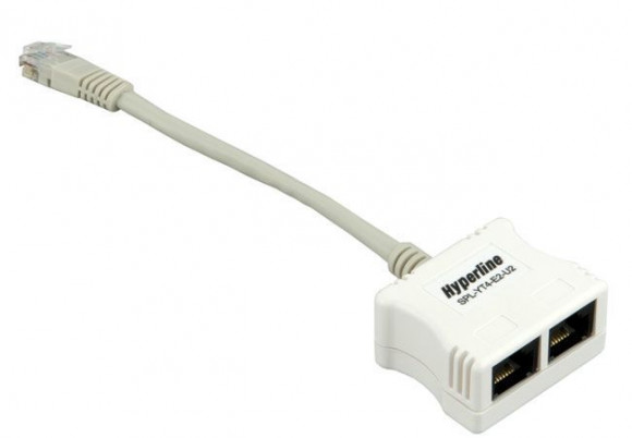 SPL-YT4-E2-U2 Разветвитель RJ-45 4Pr.T568A/T568B -> 2Pr.10BASE + 2Pr.USOC Hyperline