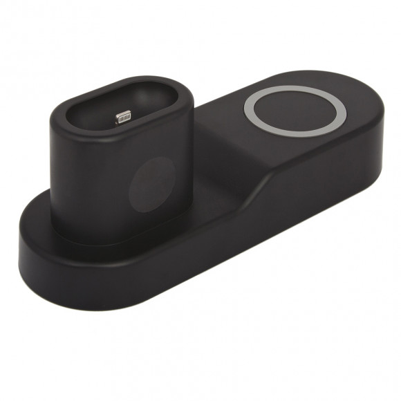 Зарядная станция 4 в 1 для Apple Watch/AirPods/iPhone/iPad универсальная 36W (черная/коробка)