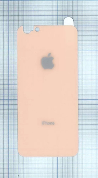 Защитное заднее стекло для Apple iPhone 6, 6S, золотое