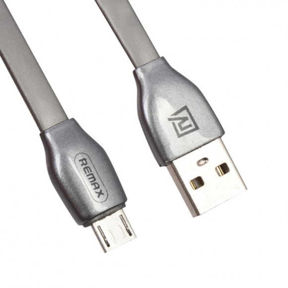 USB Дата-кабель "Remax" Laser Data Cable RC-035i MicroUSB, 1 метр, серый