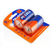 Батарейка (щелочной/алкалиновый элемент питания) PKCELL, 1, 5 В, D(LR20) LR20-2B), 2 шт в блистере