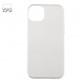 Силиконовый чехол "LP" для iPhone 14 Max TPU (прозрачный) европакет