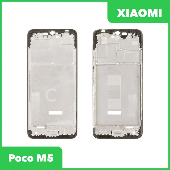 Рамка дисплея для Xiaomi Poco M5 (22071219CG) (черный)