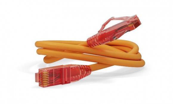 PC-LPM-UTP-RJ45-RJ45-C5e-0.15M-LSZH-OR Патч-корд U/UTP, Cat.5е, LSZH, 0.15 м, оранжевый Hyperline