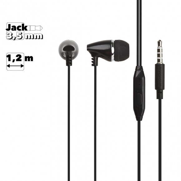 Гарнитура Borofone BM25 Sound Edge Universal Earphones With Mic, черная