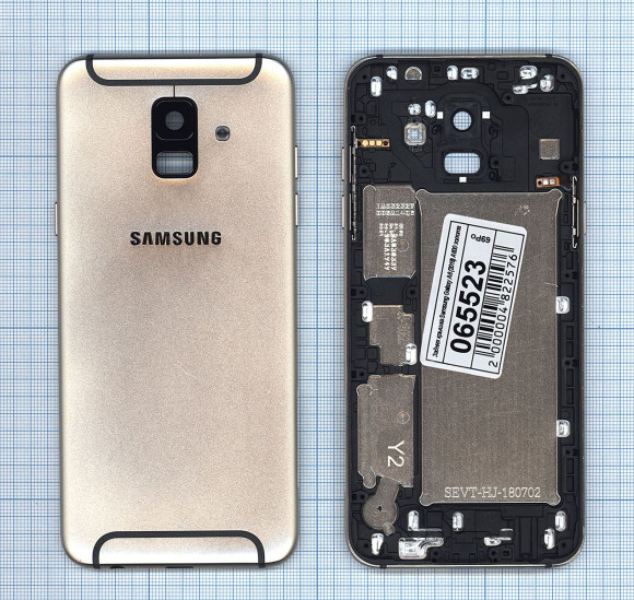 Задняя крышка корпуса для Samsung Galaxy A6 2018 (A600F), золотая