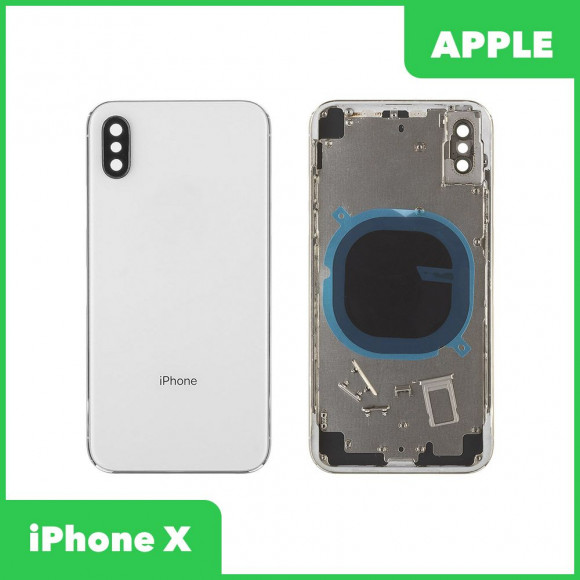 Задняя крышка корпуса для Apple iPhone X, белая