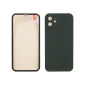 Защита 360° стекло + чехол для Apple iPhone 12, зеленый