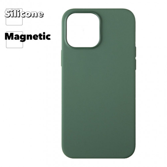 Силиконовый чехол для iPhone 13 Pro Max "Silicone Case" with MagSafe (Clover)