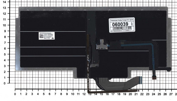 Клавиатура для ноутбука Toshiba Portege Z10t, черная с серой рамком и указателем