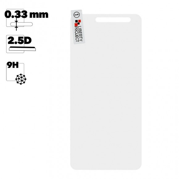 Защитное стекло "LP" для ZTE Blade A610 Tempered Glass 0.33 мм, 2.5D, 9H (ударопрочное)