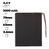 Аккумуляторная батарея универсальная Premium Quality (36x63x78Pмм), 3000мАч, 4.4В Аккумуляторная батарея универсальная Premium Quality (36x63x78Pмм), 3000мАч, 4.4В
