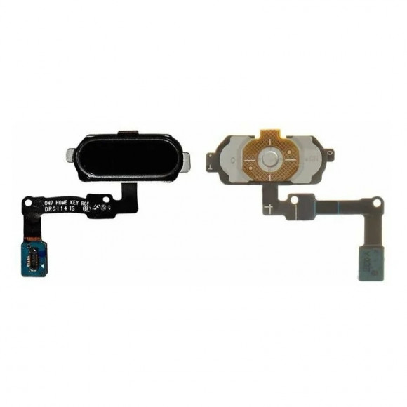 Кнопка HOME для телефона Samsung G570F, G610F (J5, J7 Prime) в сборе на шлейфе (черная)