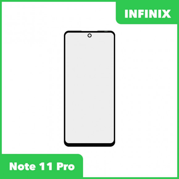 Стекло + OCA пленка для переклейки Infinix Note 11 Pro (черный)